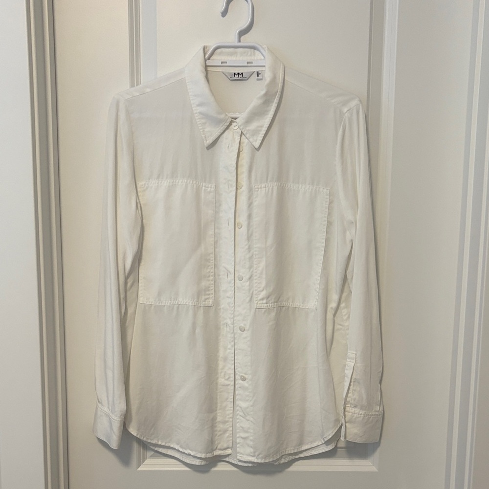 MM麦檬 Classic White Tencel Women’s Shirt